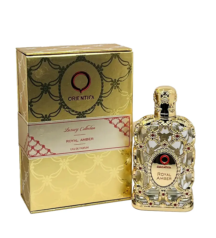 Perfume Royal Amber Luxe unisex oriental amaderado bergamota vainilla Bogota Colombia